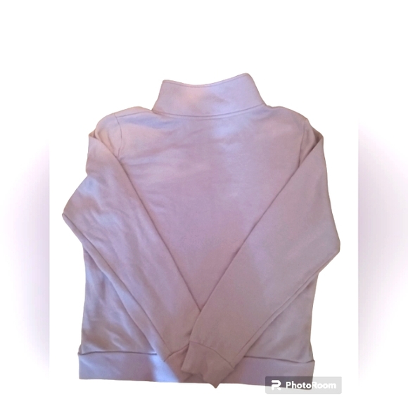 PINK VS Quarter Zip Up Light Pink & Black Block Logo - Picture 3 of 3